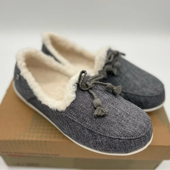 Total Support Orthotic Cozy Gray Slippers Women  Sz6 - Picture 3 of 7